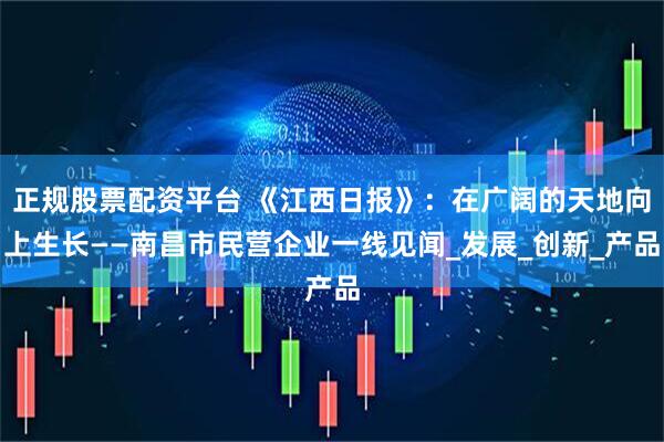 正规股票配资平台 《江西日报》：在广阔的天地向上生长——南昌市民营企业一线见闻_发展_创新_产品